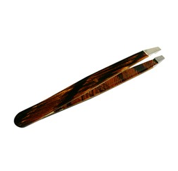Pincet schuine bek bruin en zwart