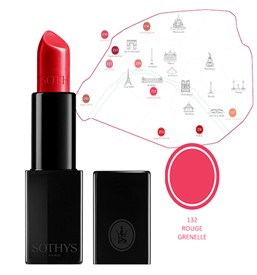 Sothys Lipstick 132 Rouge Grenelle Fris Rode Glans
